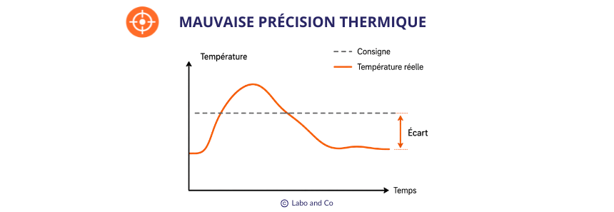 mauvaise-precision-thermique mauvaise précision thermique four de laboratoire